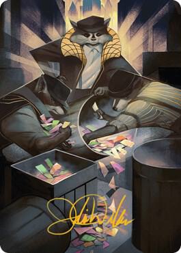 Masked Bandits Art Card (Gold-Stamped Signature) [Art Series: Streets of New Capenna] 69