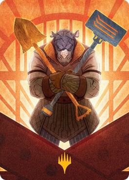 Mr. Orfeo, the Boulder Art Card (Gold-Stamped) [Art Series: Streets of New Capenna] 70