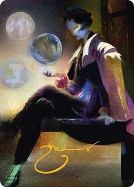 Obscura Interceptor Art Card (Gold-Stamped Signature) [Art Series: Streets of New Capenna] 74