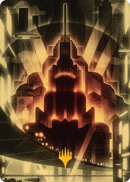 Plains Art Card (Gold-Stamped) [Art Series: Streets of New Capenna] 79