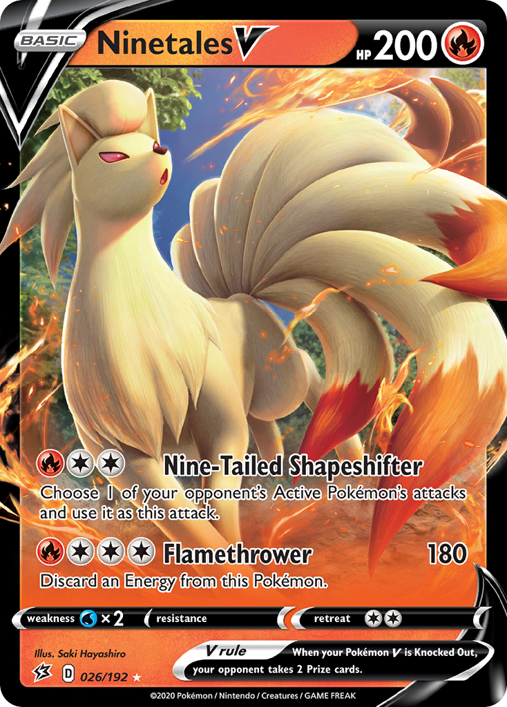 Ninetales V - 26/192 Rebel Clash