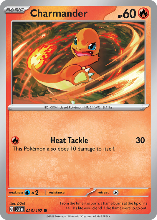 Charmander - 26/197 Obsidian Flames