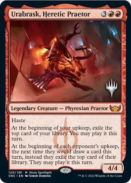 Urabrask, Heretic Praetor [Promo Pack: Streets of New Capenna] 129