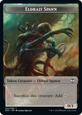 Eldrazi Spawn // Human Double-Sided Token [Commander: Streets of New Capenna] 2 // 7