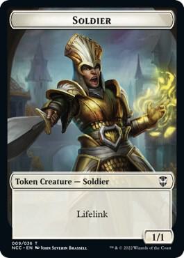 Soldier // Cat Beast Double-Sided Token [Commander: Streets of New Capenna] 9 // 4