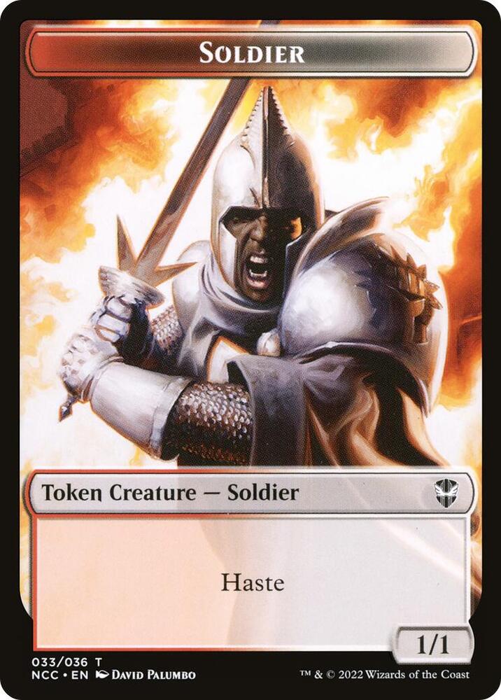 Soldier (033) // Devil Double-Sided Token [Commander: Streets of New Capenna] 33 // 17