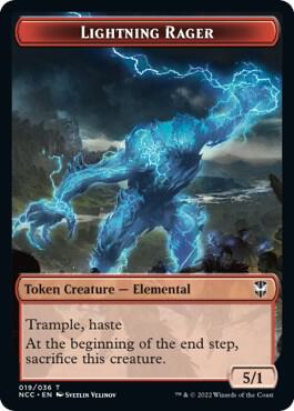 Lightning Rager // Rogue Double-Sided Token [Commander: Streets of New Capenna] 19 // 7