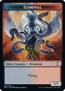 Elemental (032) // Rogue Double-Sided Token [Commander: Streets of New Capenna] 32 // 7