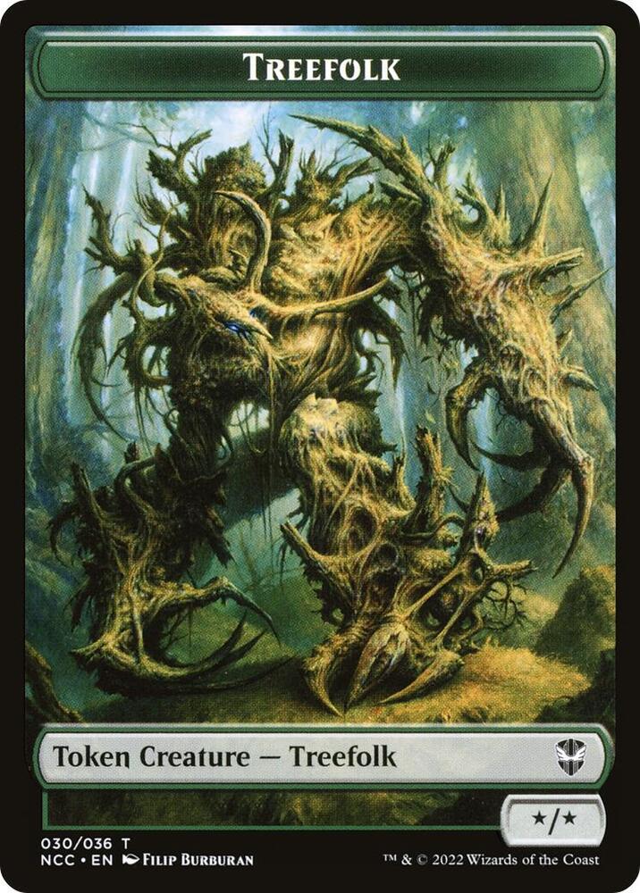 Treefolk // Spider Double-Sided Token [Commander: Streets of New Capenna] 30 // 29