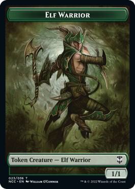 Elf Warrior // Wurm Double-Sided Token [Commander: Streets of New Capenna] 23 // 31