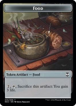 Food // Citizen Double-Sided Token [Commander: Streets of New Capenna] 35 // 12