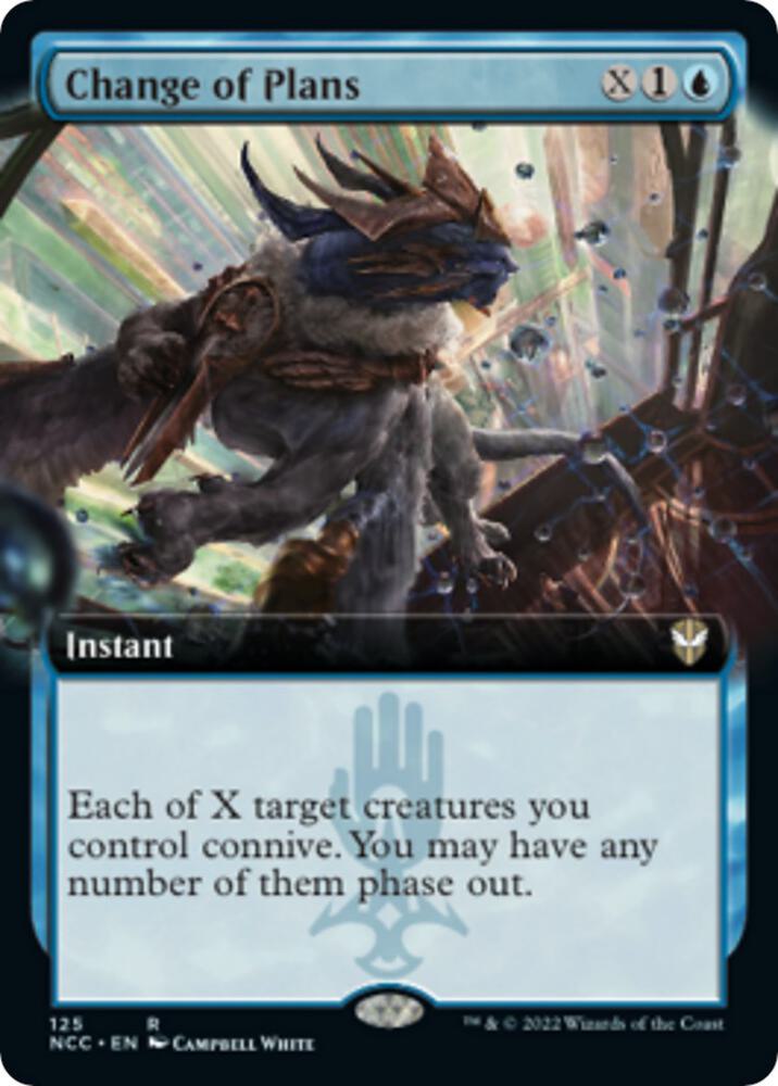 Change of Plans (Extended Art) [Commander: Streets of New Capenna] 125