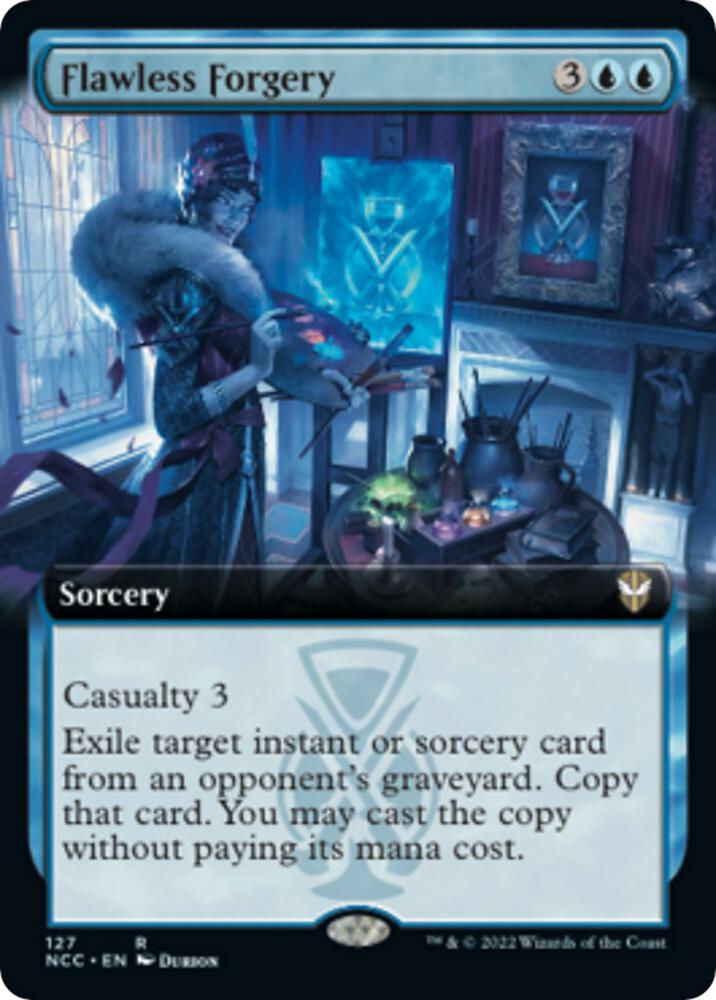 Flawless Forgery (Extended Art) [Commander: Streets of New Capenna] 127