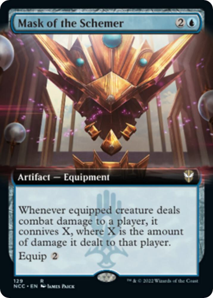 Mask of the Schemer (Extended Art) [Commander: Streets of New Capenna] 129
