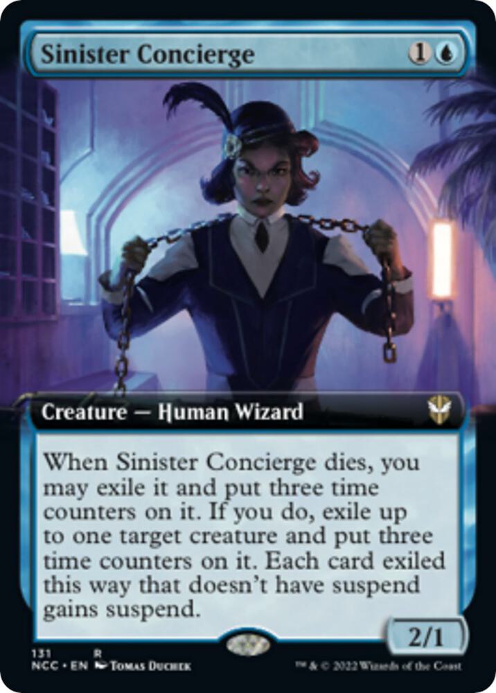 Sinister Concierge (Extended Art) [Commander: Streets of New Capenna] 131