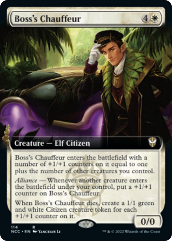 Boss's Chauffeur (Extended Art) [Commander: Streets of New Capenna] 114