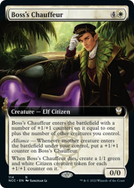 Boss's Chauffeur (Extended Art) [Commander: Streets of New Capenna] 114