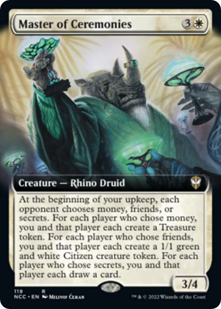 Master of Ceremonies (Extended Art) [Commander: Streets of New Capenna] 119