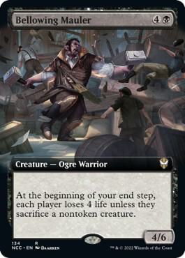 Bellowing Mauler (Extended Art) [Commander: Streets of New Capenna] 134