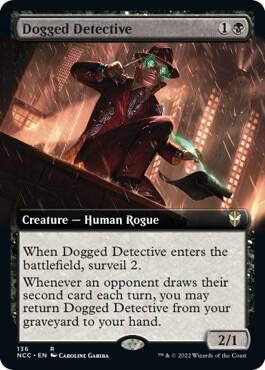Dogged Detective (Extended Art) [Commander: Streets of New Capenna] 136