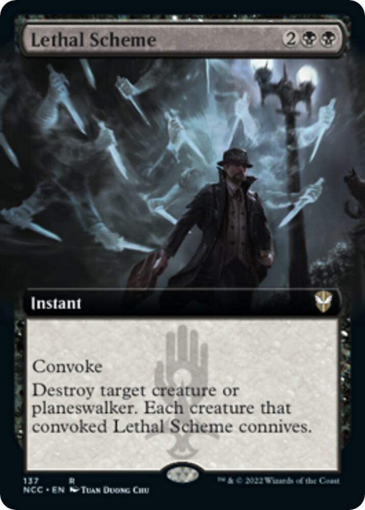 Lethal Scheme (Extended Art) [Commander: Streets of New Capenna] 137