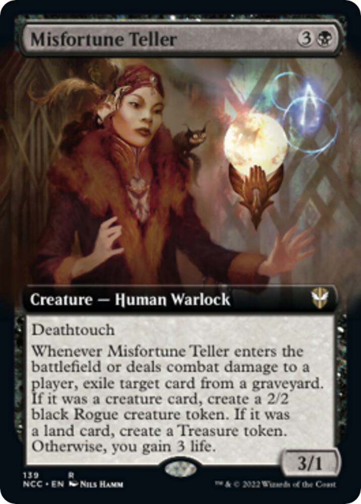 Misfortune Teller (Extended Art) [Commander: Streets of New Capenna] 139