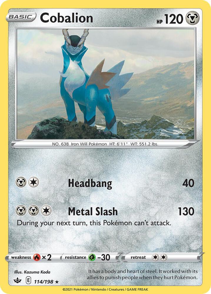Cobalion - 114/198 [Deck Exclusives] 114/198