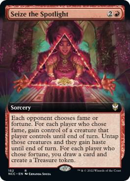 Seize the Spotlight (Extended Art) [Commander: Streets of New Capenna] 152