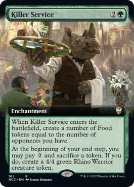 Killer Service (Extended Art) [Commander: Streets of New Capenna] 161