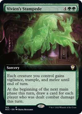 Vivien's Stampede (Extended Art) [Commander: Streets of New Capenna] 165