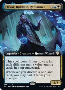 Oskar, Rubbish Reclaimer (Extended Art) [Commander: Streets of New Capenna] 177