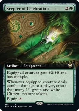 Scepter of Celebration (Extended Art) [Commander: Streets of New Capenna] 164