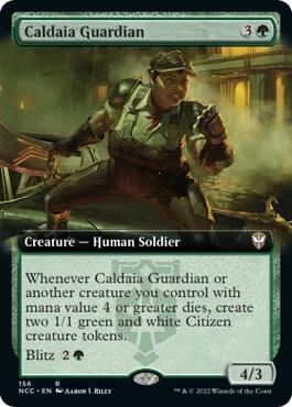 Caldaia Guardian (Extended Art) [Commander: Streets of New Capenna] 156