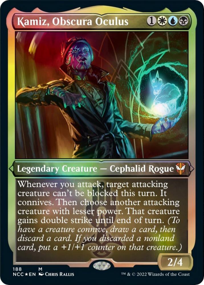 Kamiz, Obscura Oculus (Display Commander) - Thick Stock [Commander: Streets of New Capenna] 188