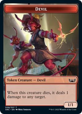 Devil // Citizen Double-Sided Token [Streets of New Capenna] 8 // 12