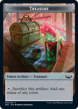 Treasure (015) // Copy Double-Sided Token [Streets of New Capenna] 15 // 1