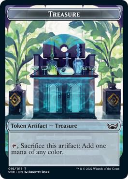 Treasure (016) // Wizard Double-Sided Token [Streets of New Capenna] 16 // 5