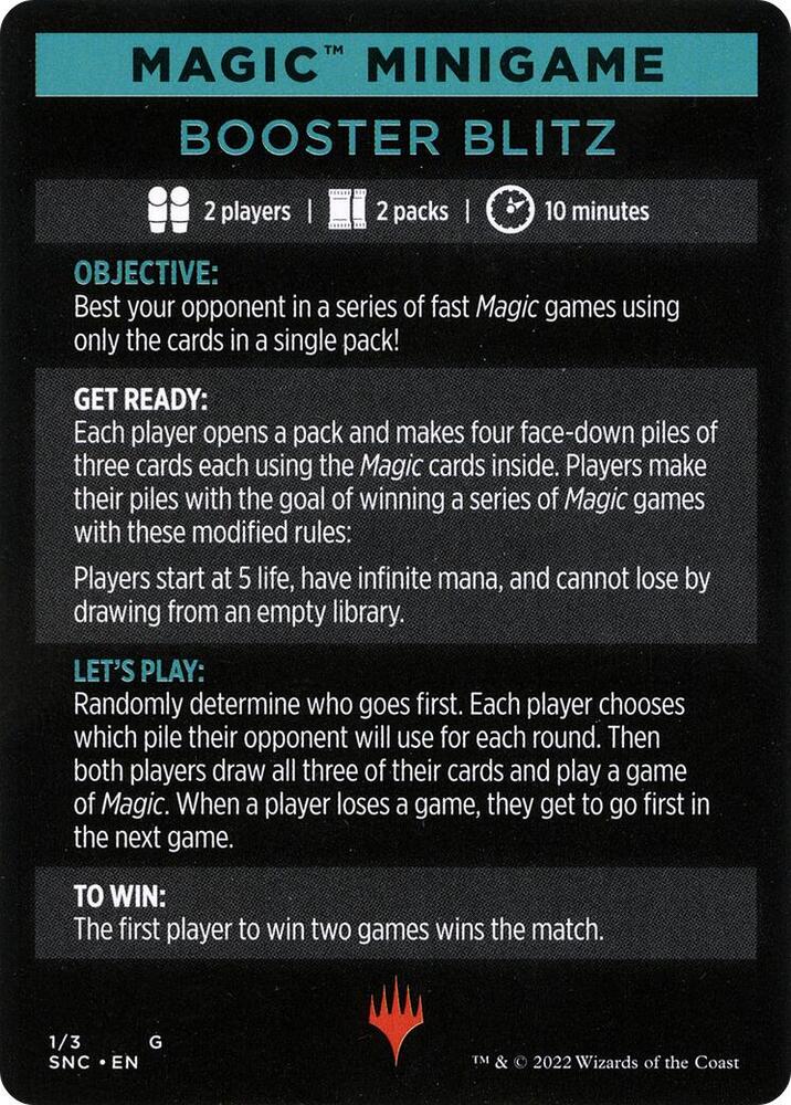 Magic Minigame: Booster Blitz [Streets of New Capenna] 1