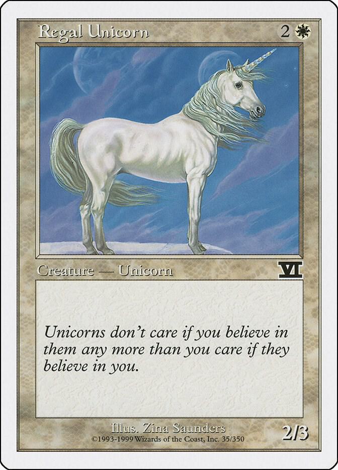 Regal Unicorn [Classic Sixth Edition] 35