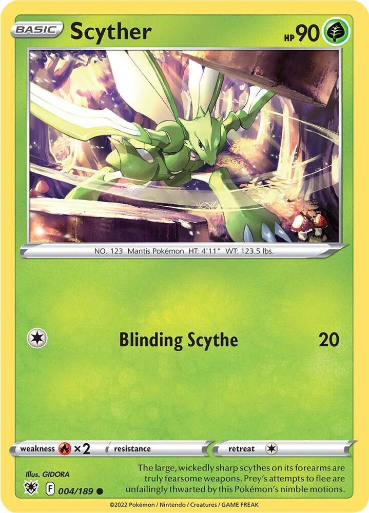 Scyther (004) [SWSH10: Astral Radiance] 004/189
