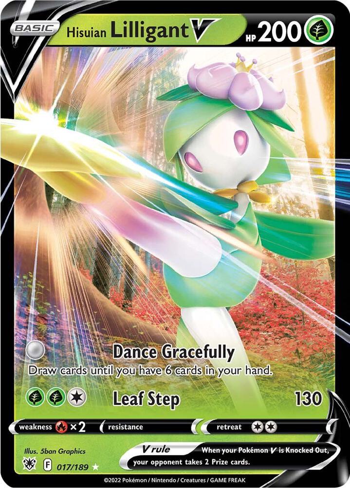 Hisuian Lilligant V [SWSH10: Astral Radiance] 017/189