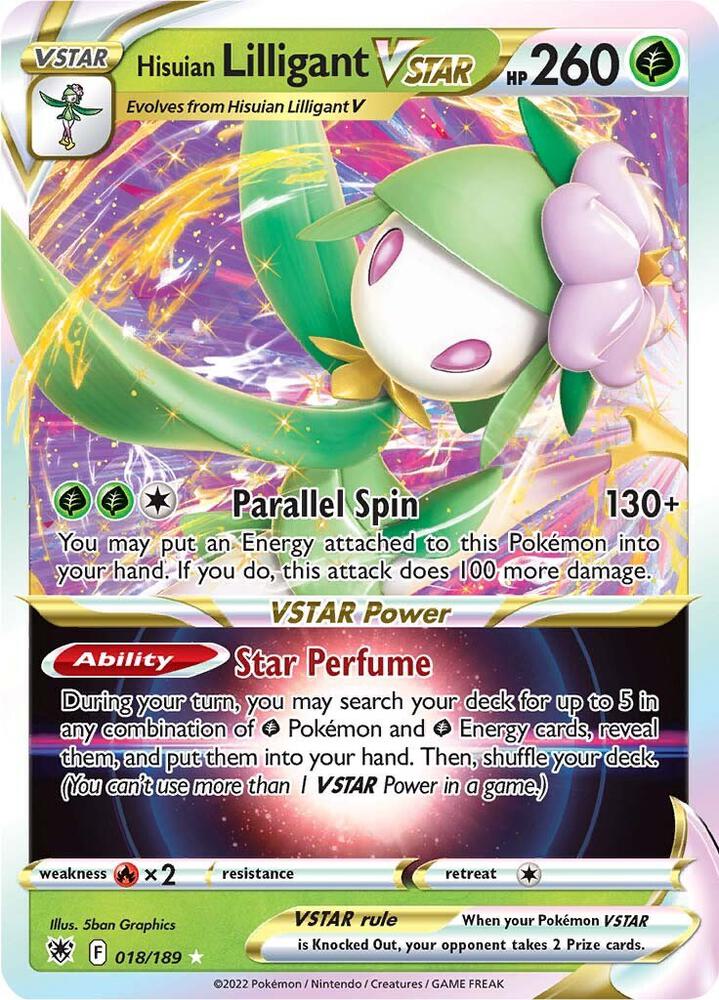 Hisuian Lilligant VSTAR [SWSH10: Astral Radiance] 018/189