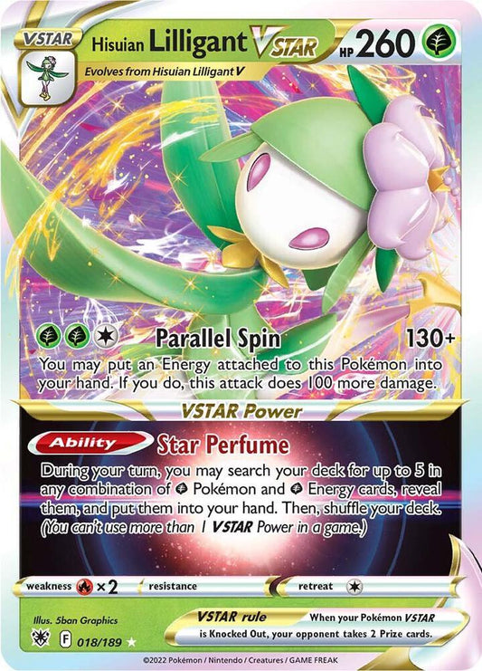 Hisuian Lilligant VSTAR [SWSH10: Astral Radiance] 018/189