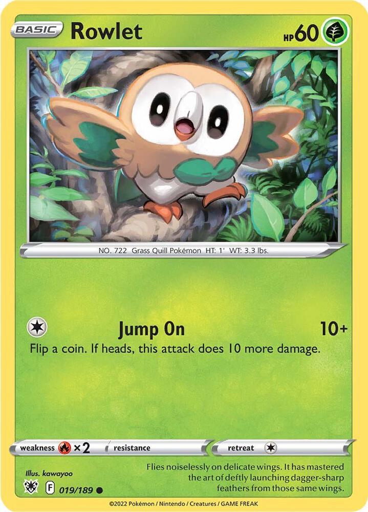 Rowlet [SWSH10: Astral Radiance] 019/189