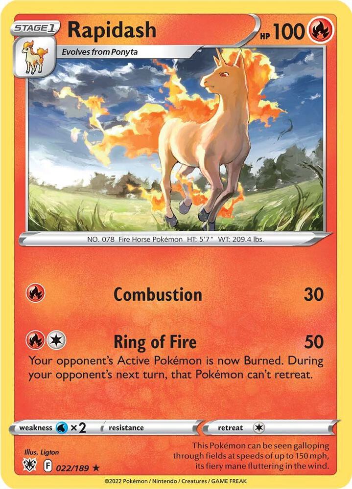 Rapidash [SWSH10: Astral Radiance] 022/189