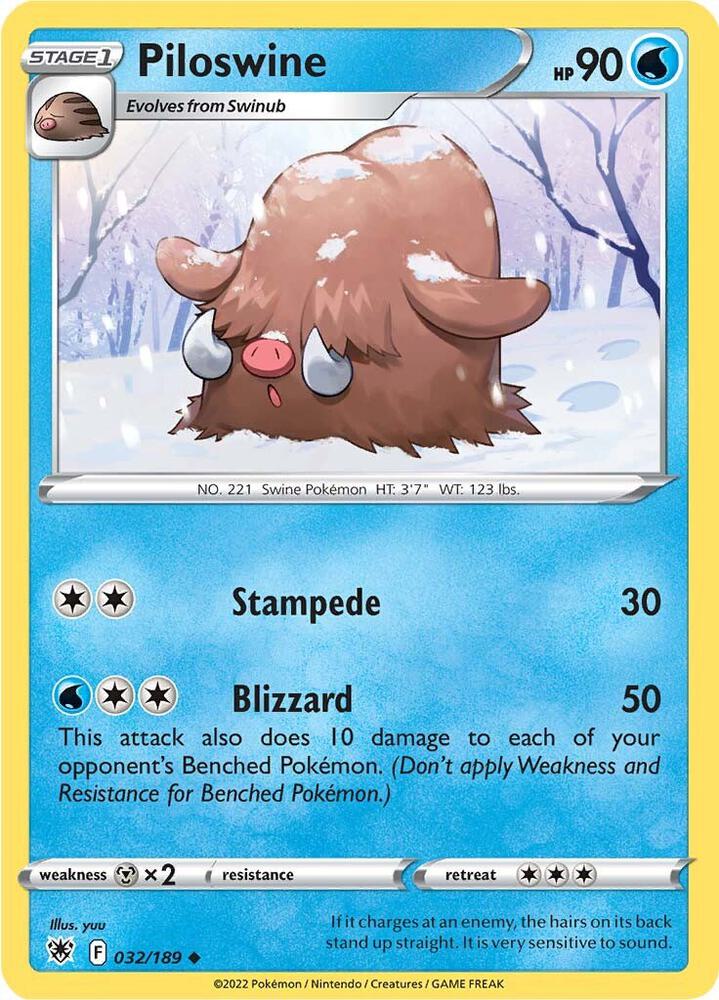 Piloswine [SWSH10: Astral Radiance] 032/189