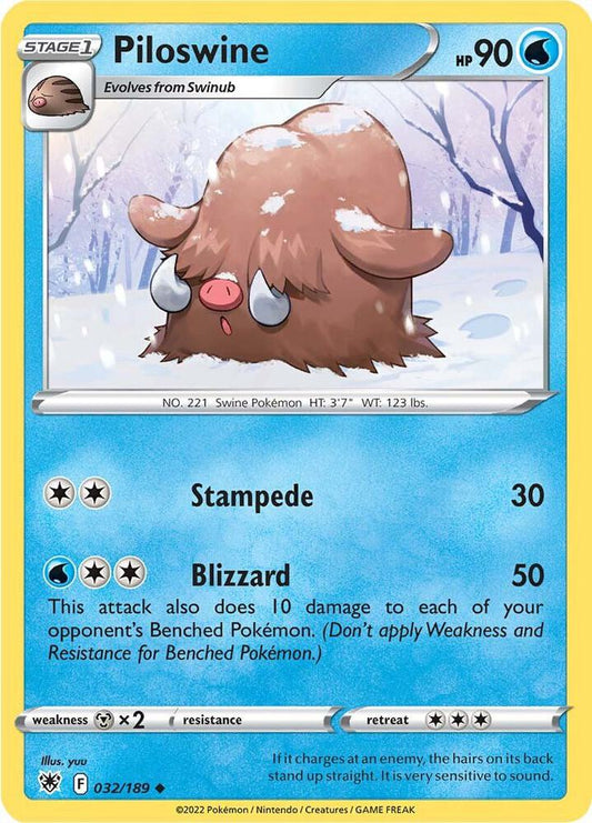 Piloswine [SWSH10: Astral Radiance] 032/189