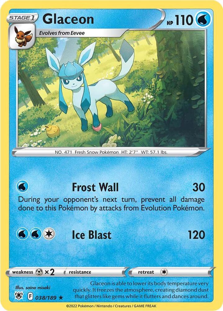 Glaceon [SWSH10: Astral Radiance] 038/189