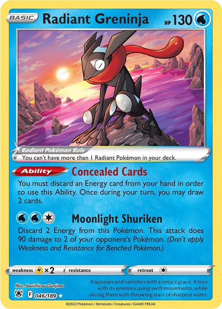 Radiant Greninja [SWSH10: Astral Radiance] 046/189