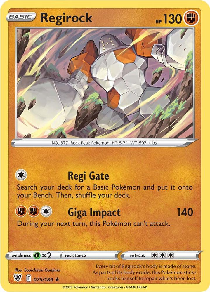 Regirock [SWSH10: Astral Radiance] 075/189